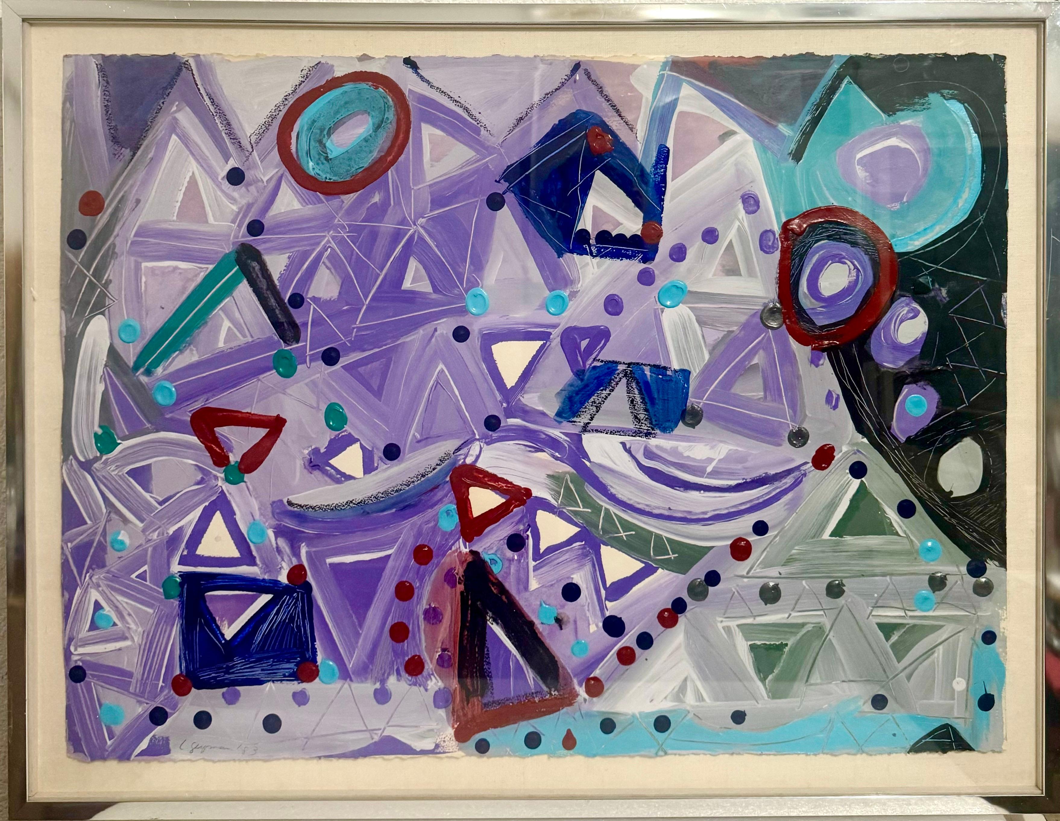 Abstrakter Expressionist 1980er Jahre Malerei Miami Frau Modernist Lynne Golob Gelfman