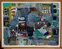 Abstract Expressionist 1980s Painting Miami Woman Modernist Lynne Golob Gelfman