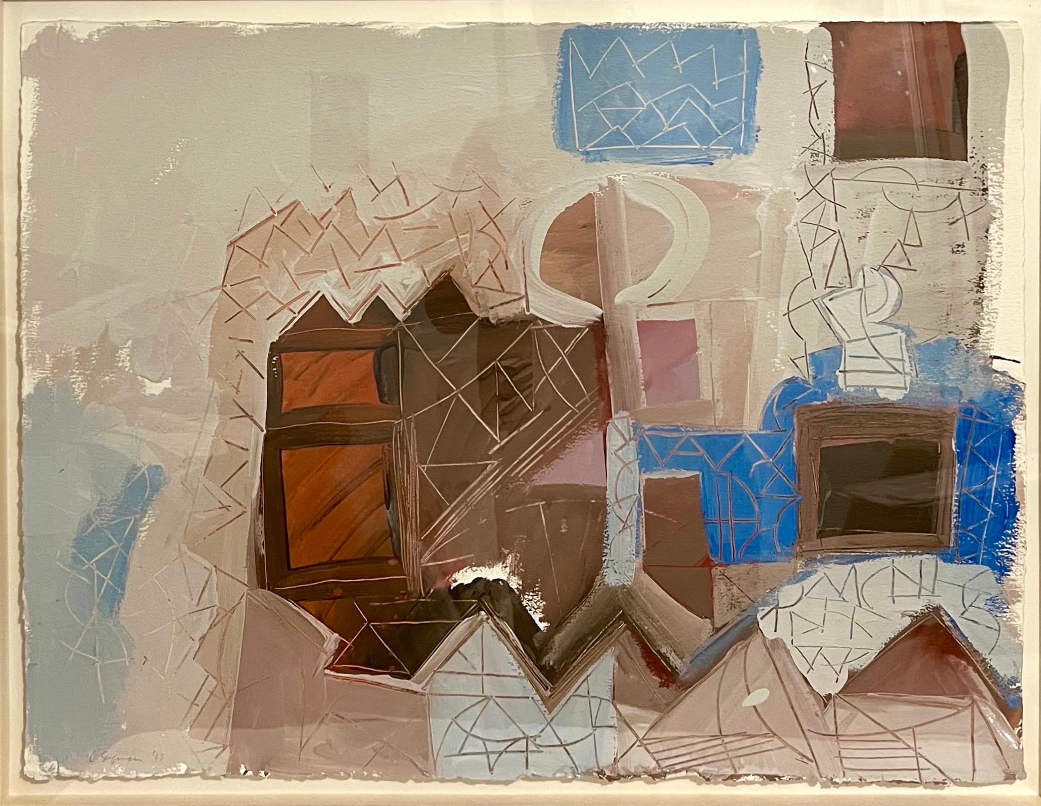 Lynne Golob Gelfman, American (1944-2020)
Abstract Composition in colors
Acrylic paint on paper
1983
Hand signed and dated recto
23