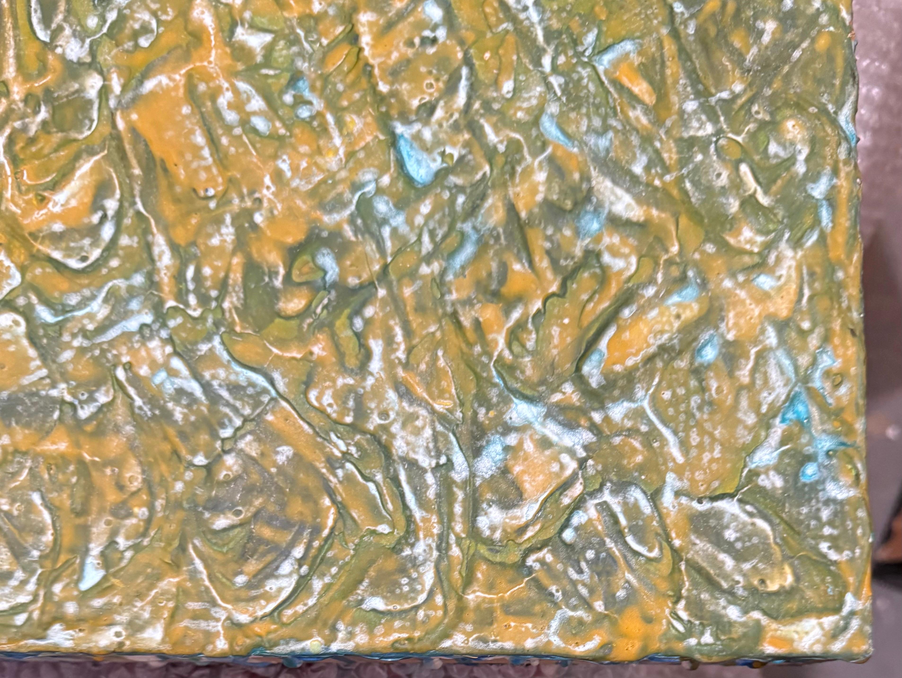 Pintura al óleo abstracta Miami Mujer Modernista Lynne Golob Gelfman Raíces fangosas en venta 9