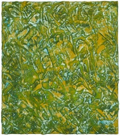 Pintura al óleo abstracta Miami Mujer Modernista Lynne Golob Gelfman Raíces fangosas