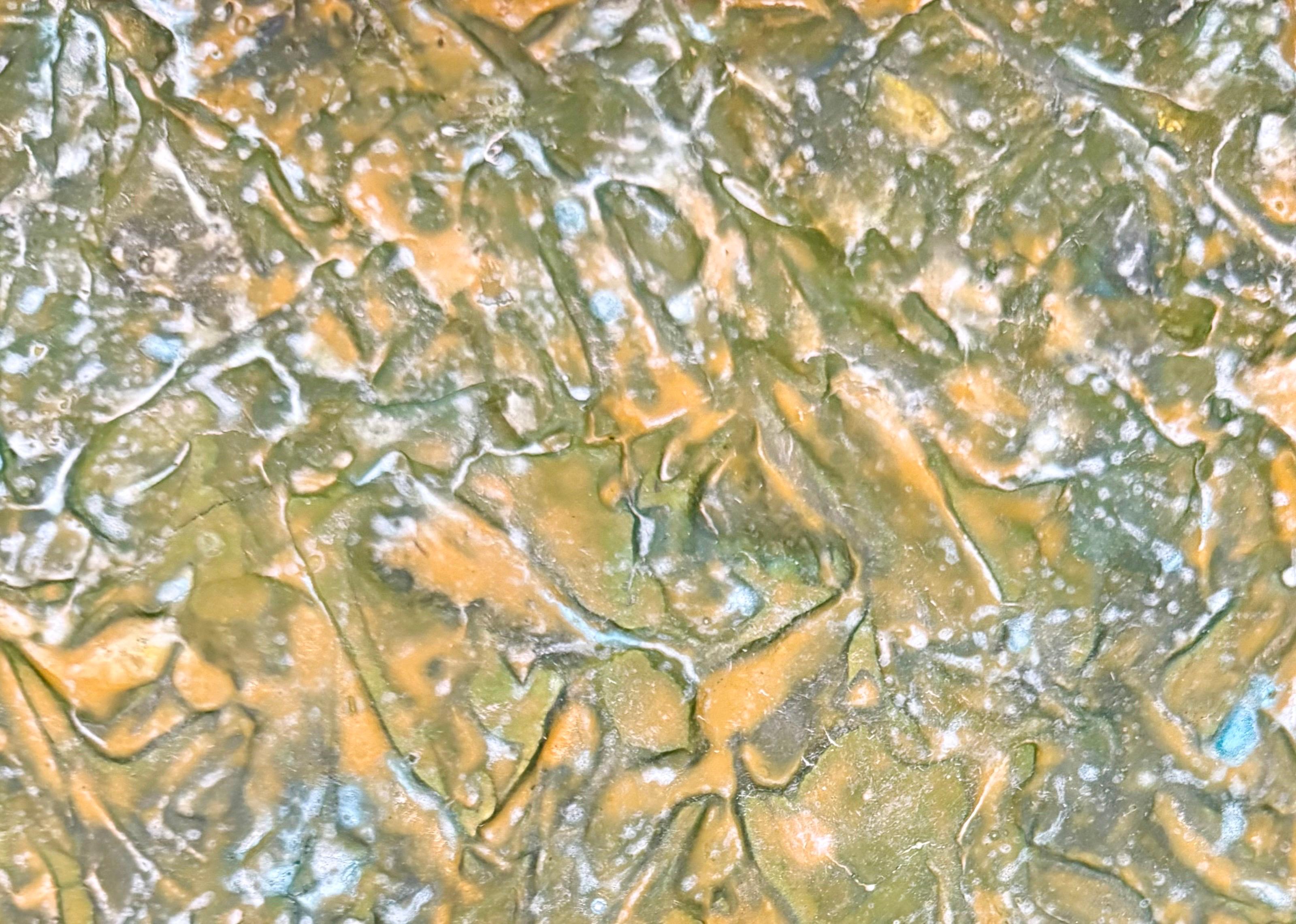 Pintura al óleo abstracta Miami Mujer Modernista Lynne Golob Gelfman Raíces fangosas en venta 4
