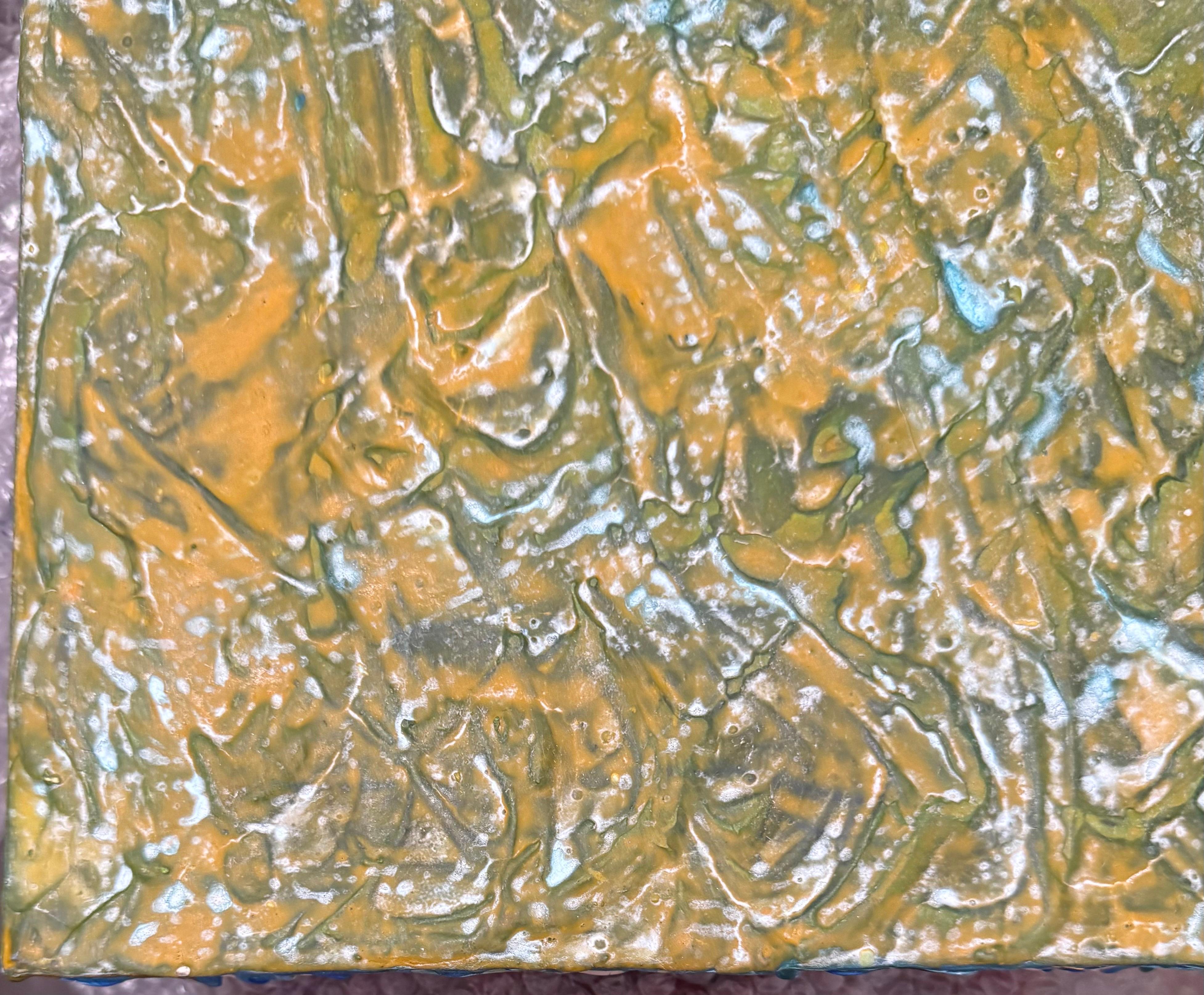 Pintura al óleo abstracta Miami Mujer Modernista Lynne Golob Gelfman Raíces fangosas en venta 6