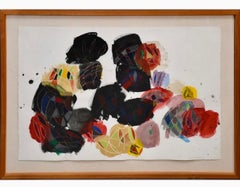 Gran Cuadro Expresionista Abstracto Miami Mujer Modernista Lynne Golob Gelfman