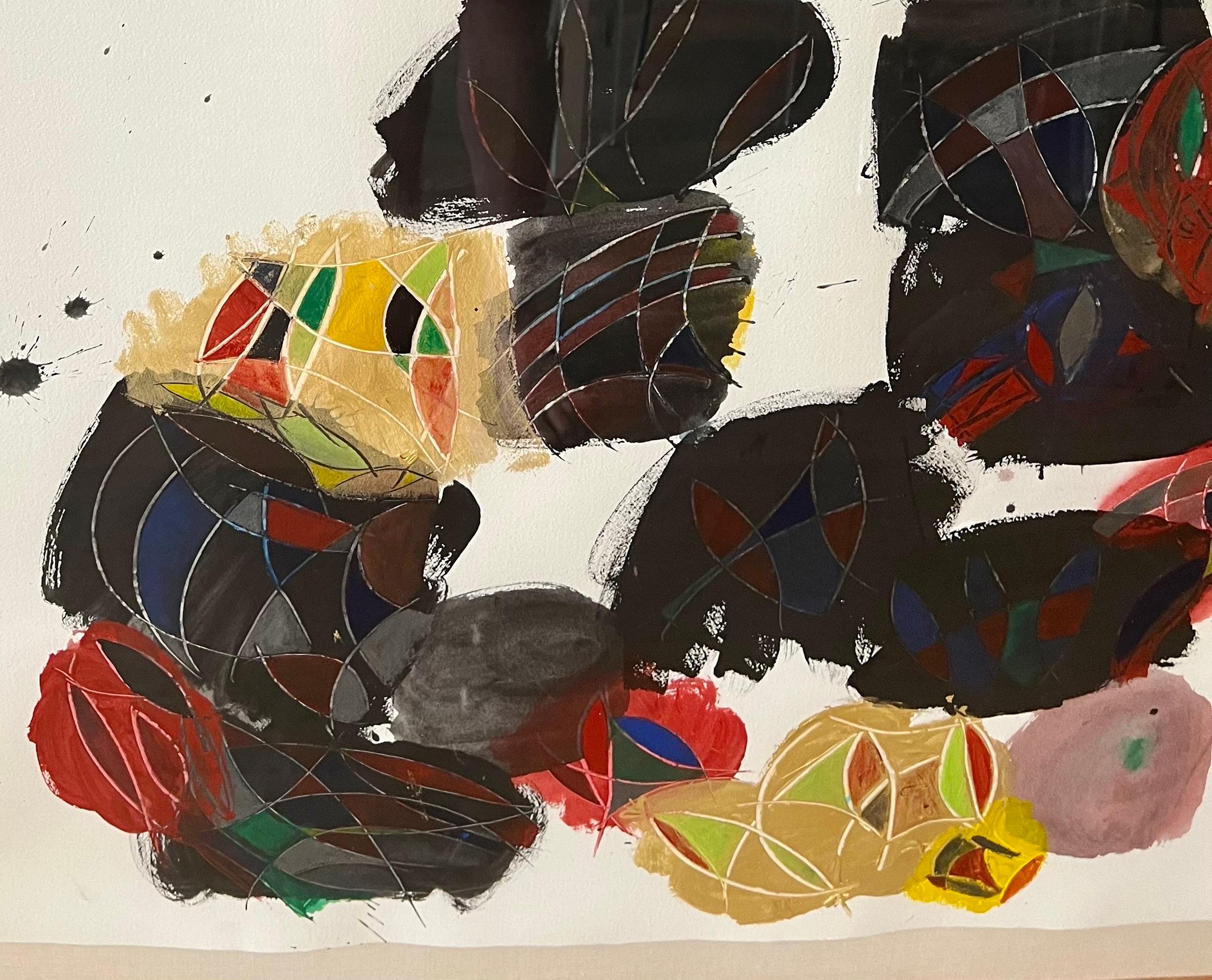 Großes abstrakt-expressionistisches Gemälde Miami Frau Modernistisches Gemälde Lynne Golob Gelfman im Angebot 7