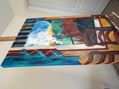 View from a Window, Original Painting