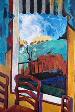 View from a Window, Original Painting