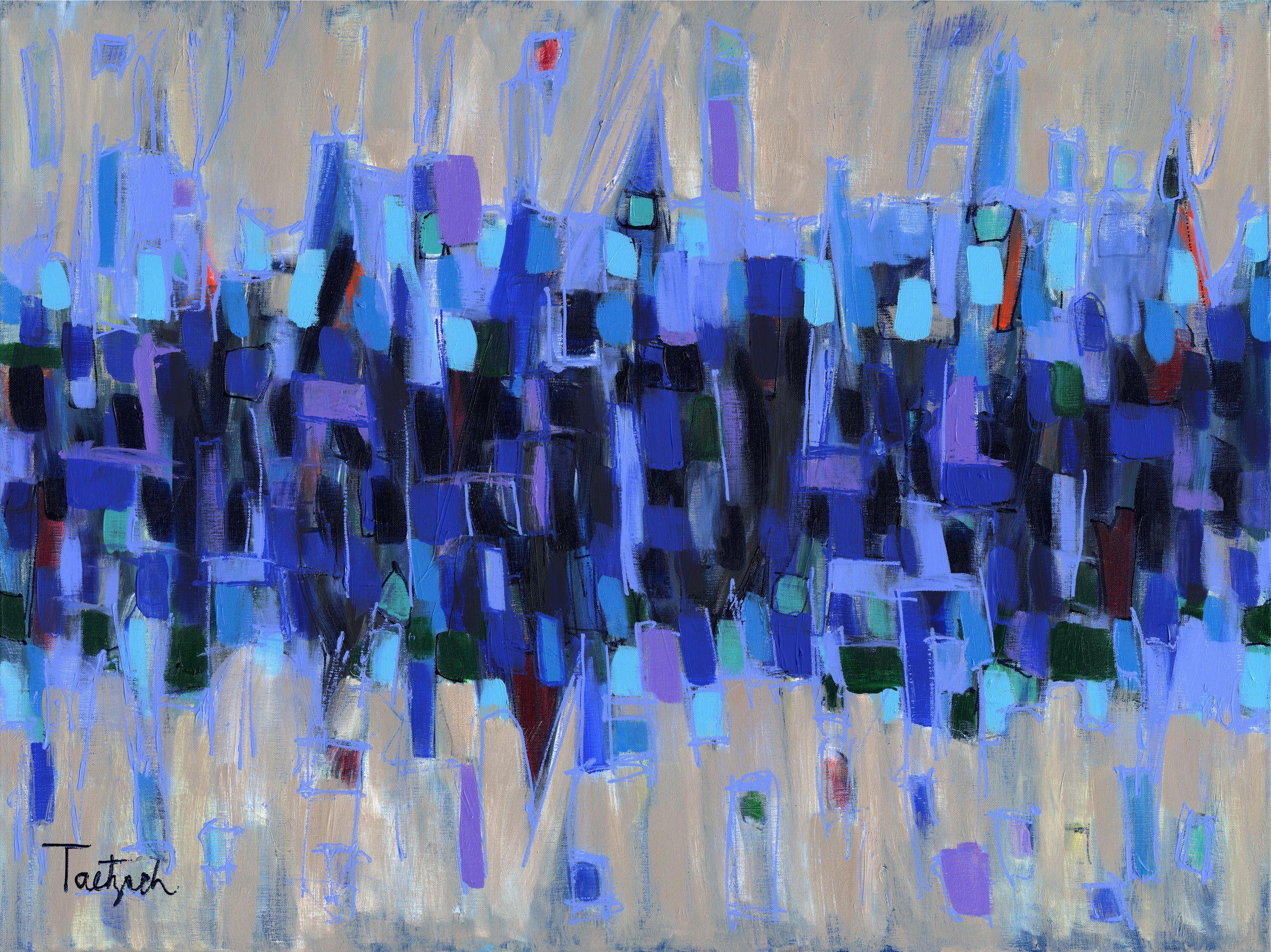 Arte astratta Twenty-Three, Pittura, Acrilico su tela - Painting di Lynne Taetzsch