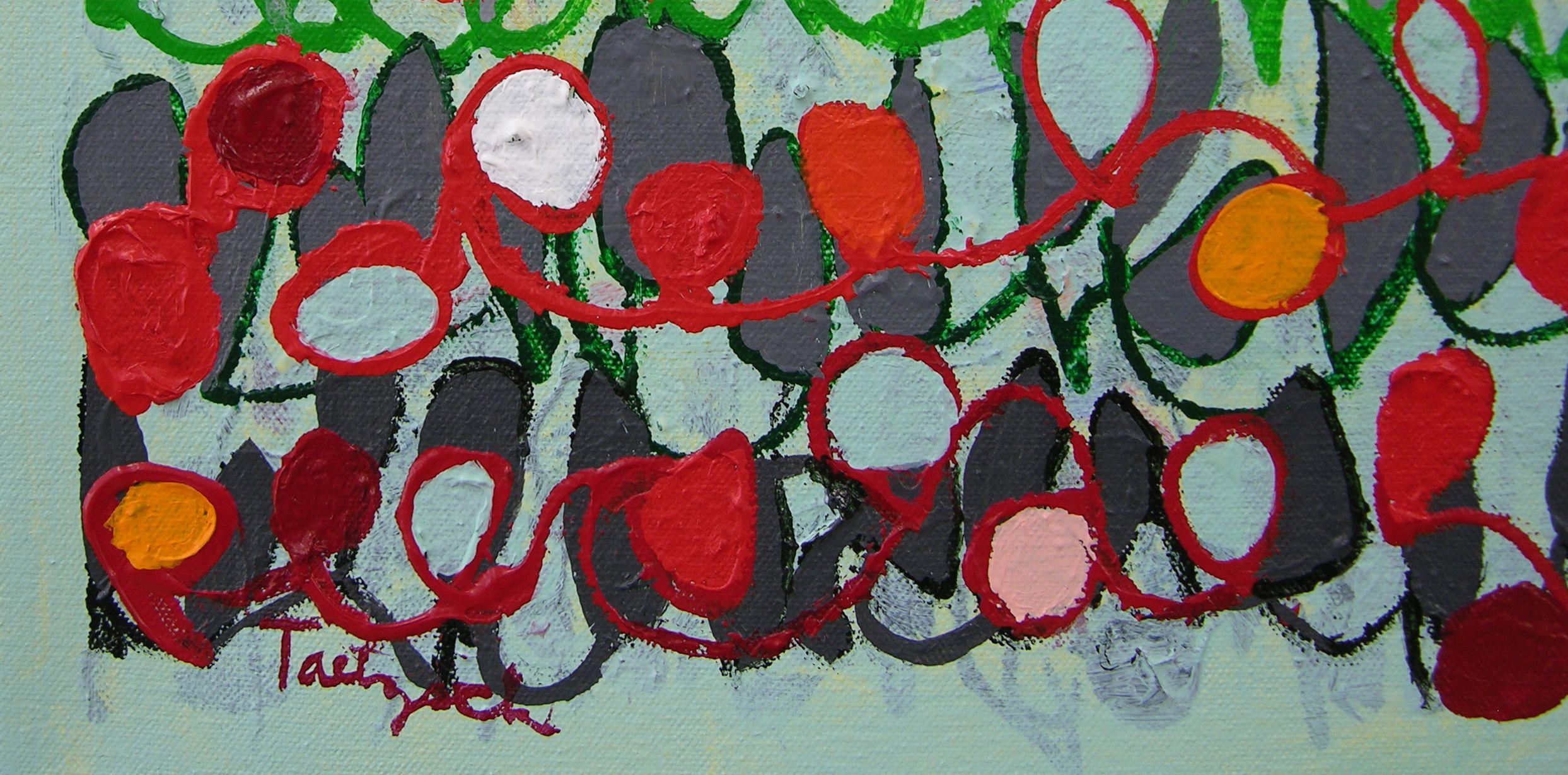 Baubles And Bubbles, Painting, Acrylic on Canvas For Sale 1