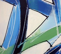 Blue Rhythms, Painting, Acrylic on Canvas
