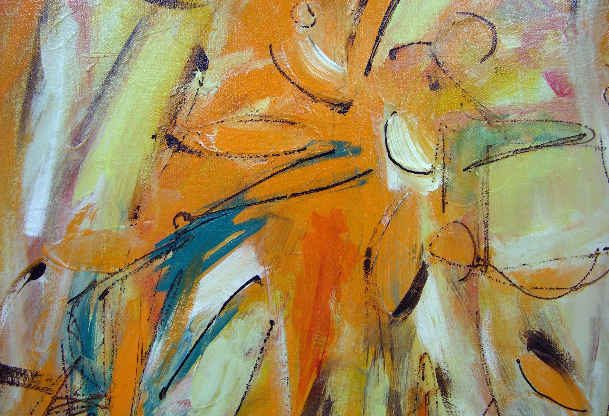 Bountiful, Painting, Acrylic on Canvas - Brown Abstract Painting by Lynne Taetzsch