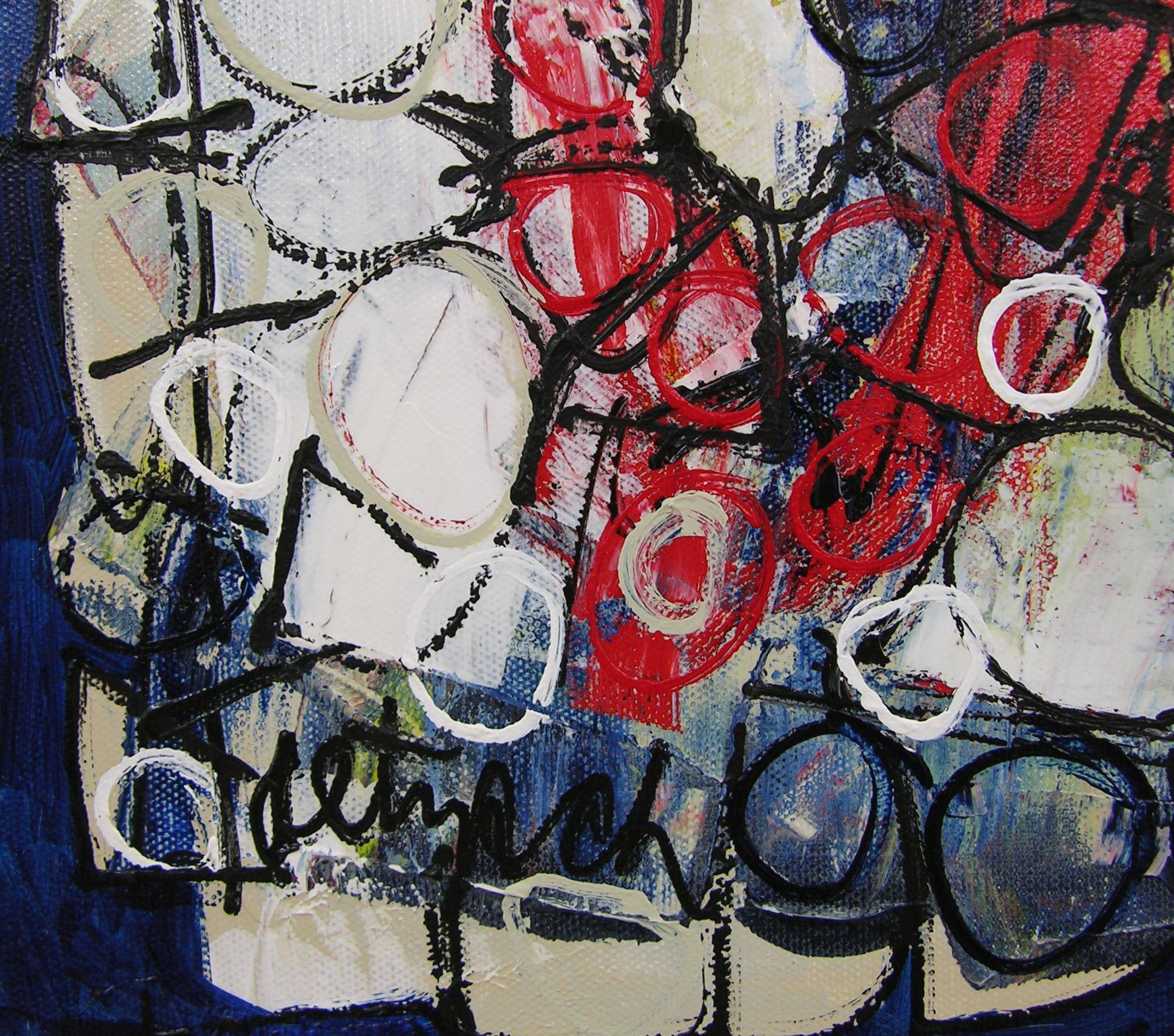 Suite Burbuja, Pintura, Acrílico sobre lienzo - Painting de Lynne Taetzsch