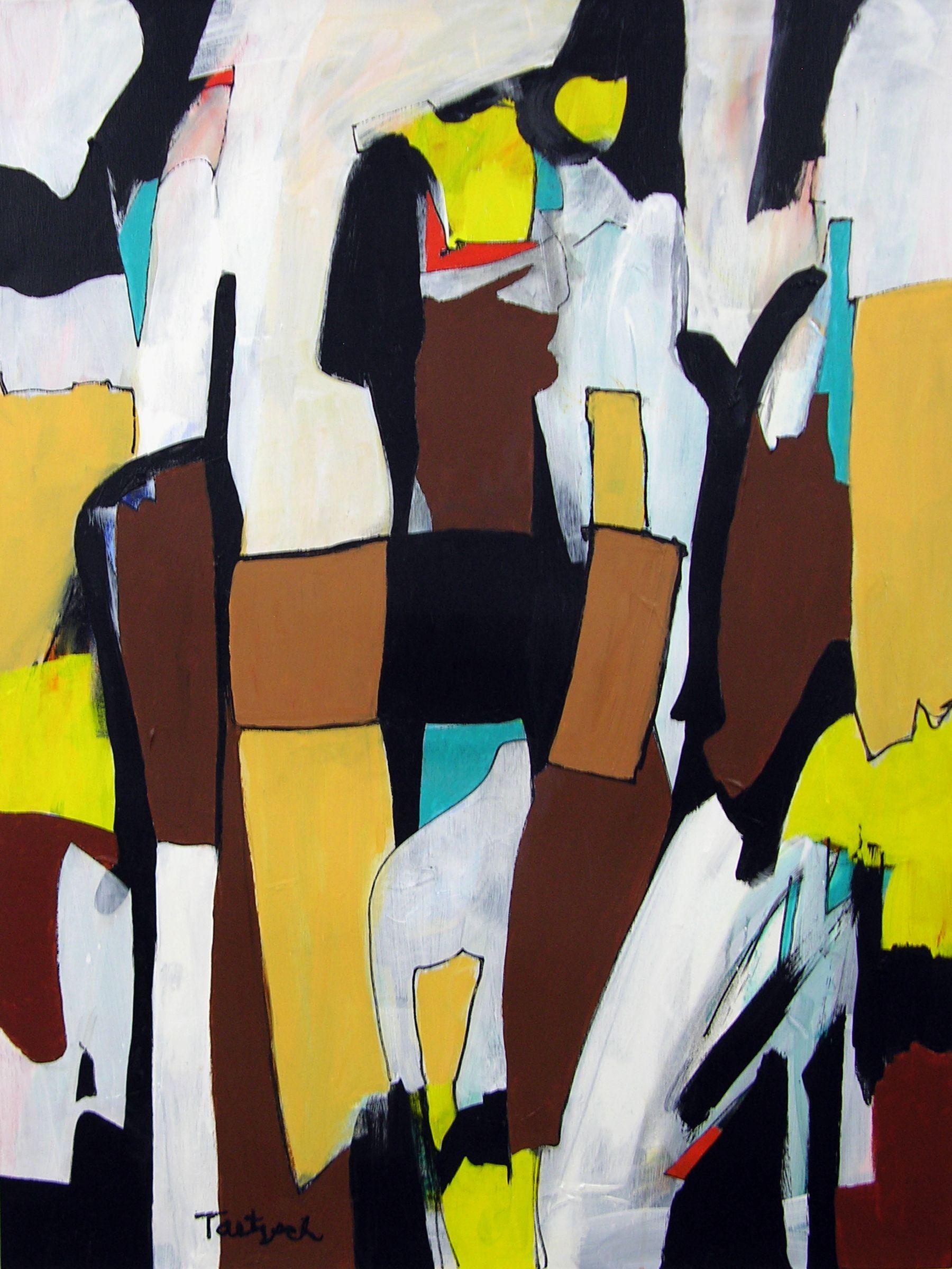Abstract Painting de Lynne Taetzsch - Circo, Pintura, Acrílico sobre lienzo