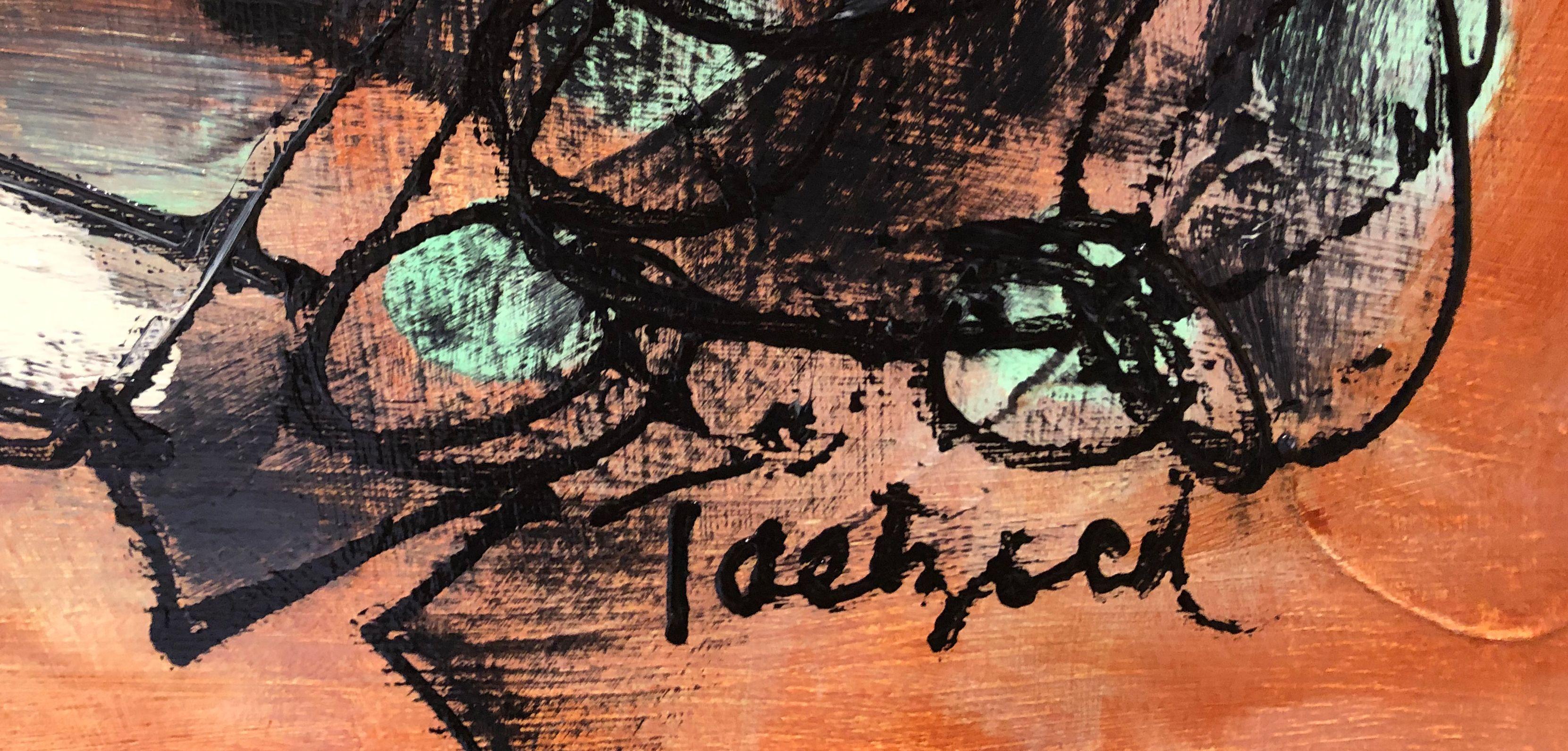 Gefundene Landschaft, Malerei, Acryl auf Leinwand (Abstrakt), Painting, von Lynne Taetzsch