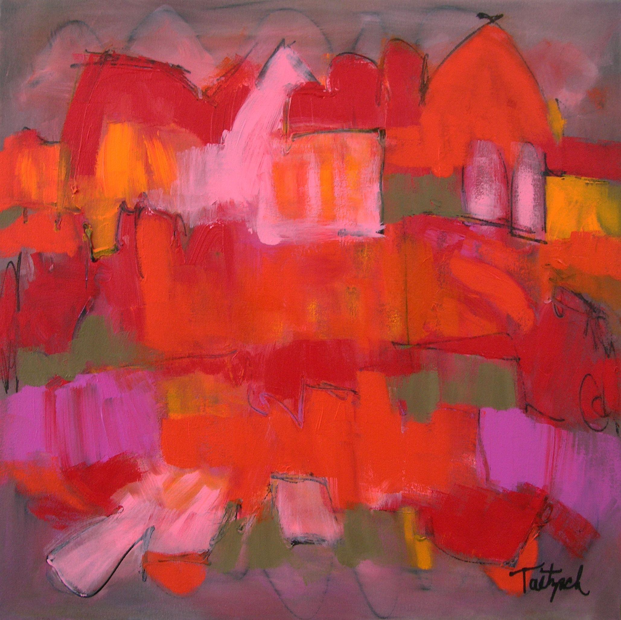 Dalle valli, Pittura, Acrilico su tela - Painting di Lynne Taetzsch