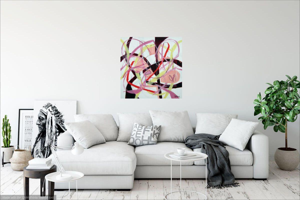 Hi-Wire Dance, Pintura, Acrílico sobre lienzo en venta 1