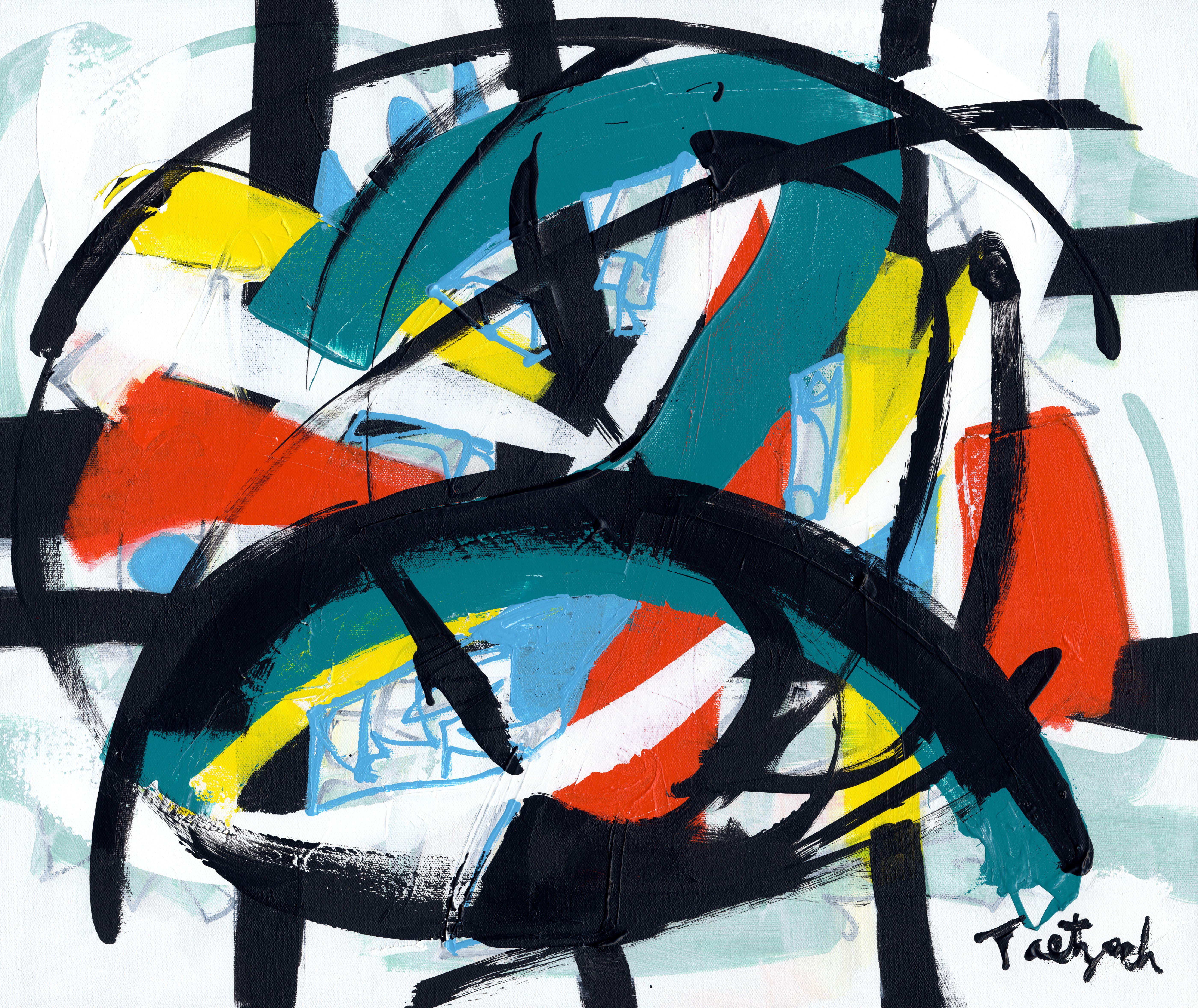 Holiday, Peinture, Acrylique sur Toile - Painting de Lynne Taetzsch