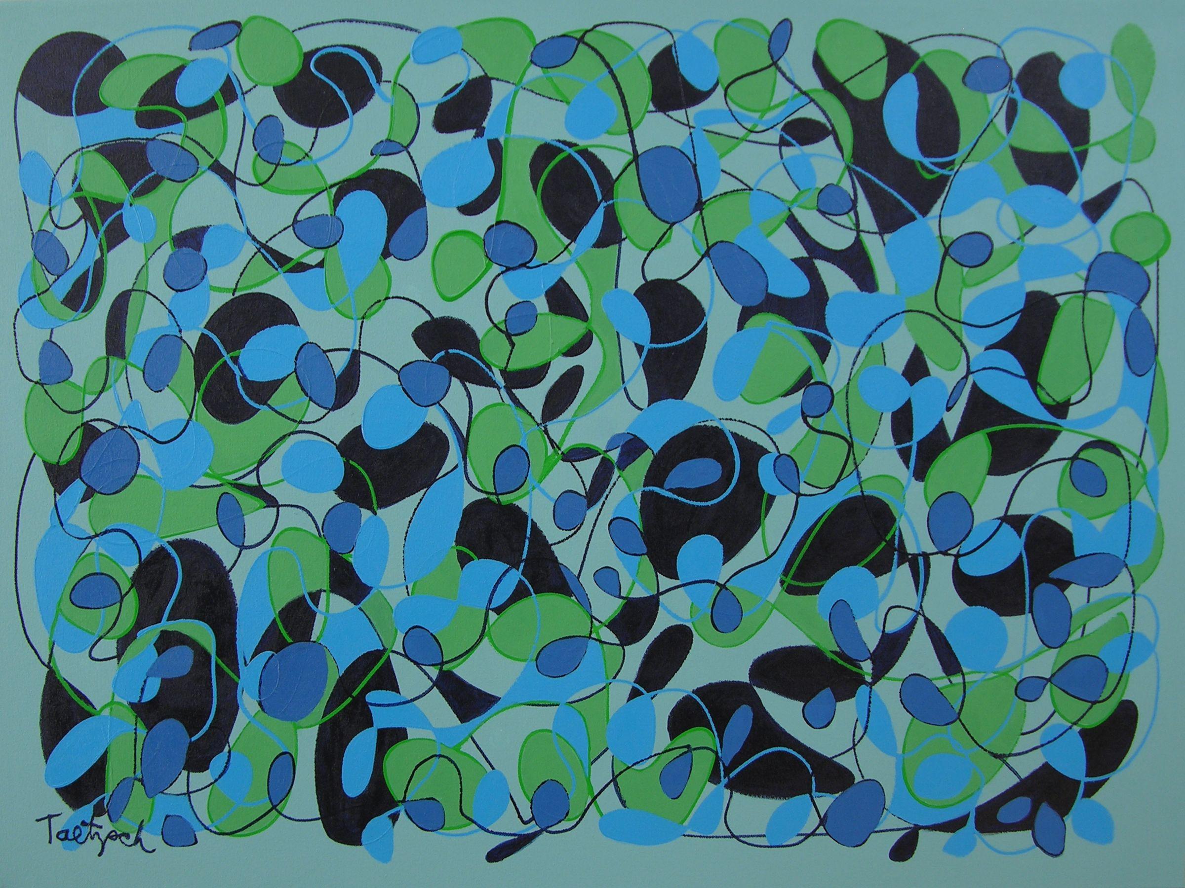 Midnight Serenade, Gemälde, Acryl auf Leinwand – Painting von Lynne Taetzsch