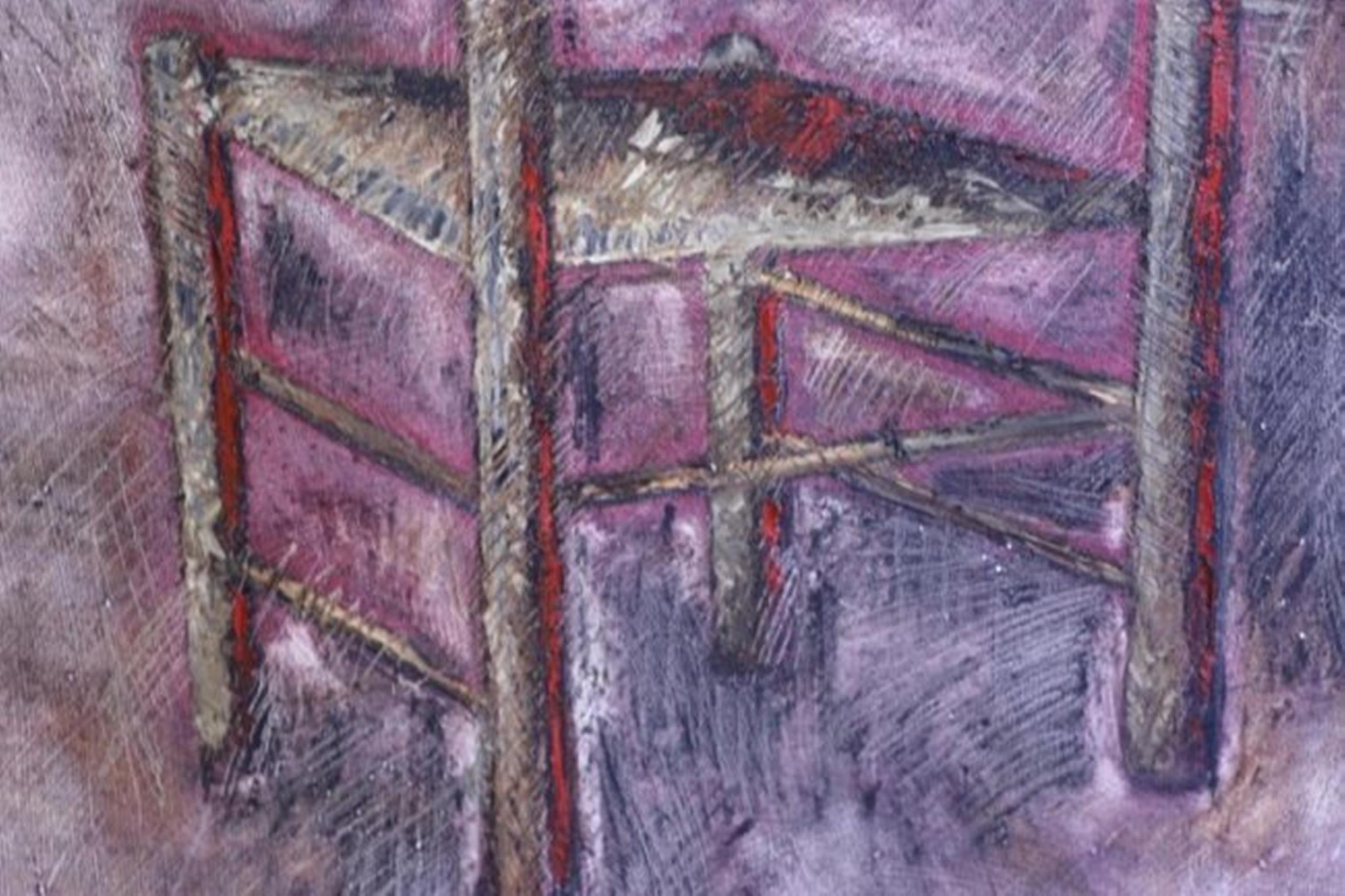 Abstract Landscape, original signed oil painting Sable-Castelli Gallery, unique - Painting by Lynton Wells
