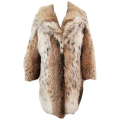 Lynx bob cat fur coat size 6 ~no duties