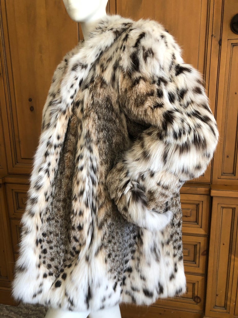 Lynx Fur Vintage Real Leopard Fur Coat Lynx Fur Jacket At 1stDibs