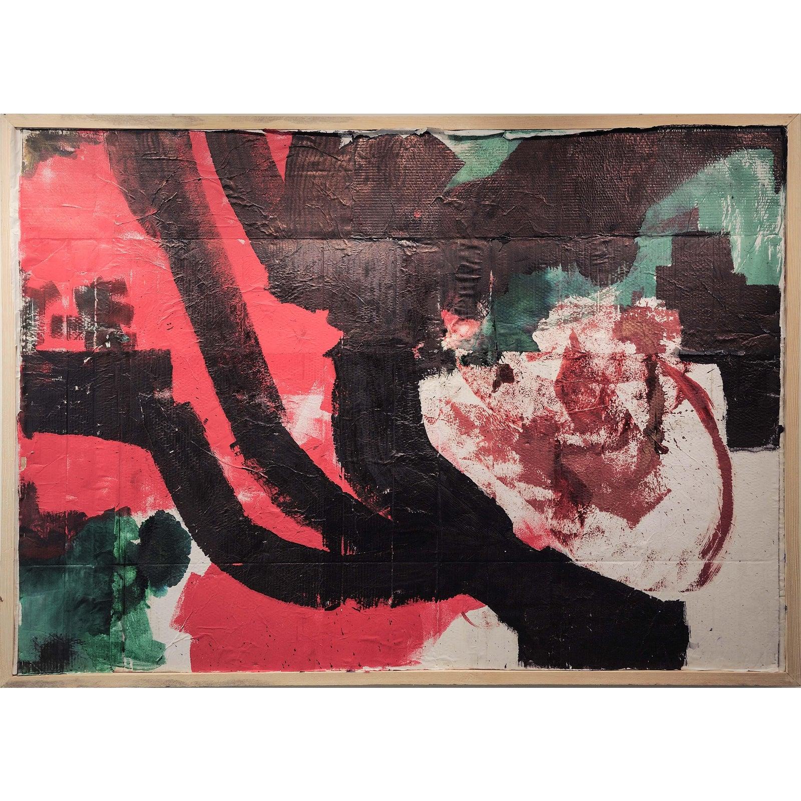 Trouver l'harmonie à partir d'un disque - Marron Abstract Painting par Lynx Nguyen 