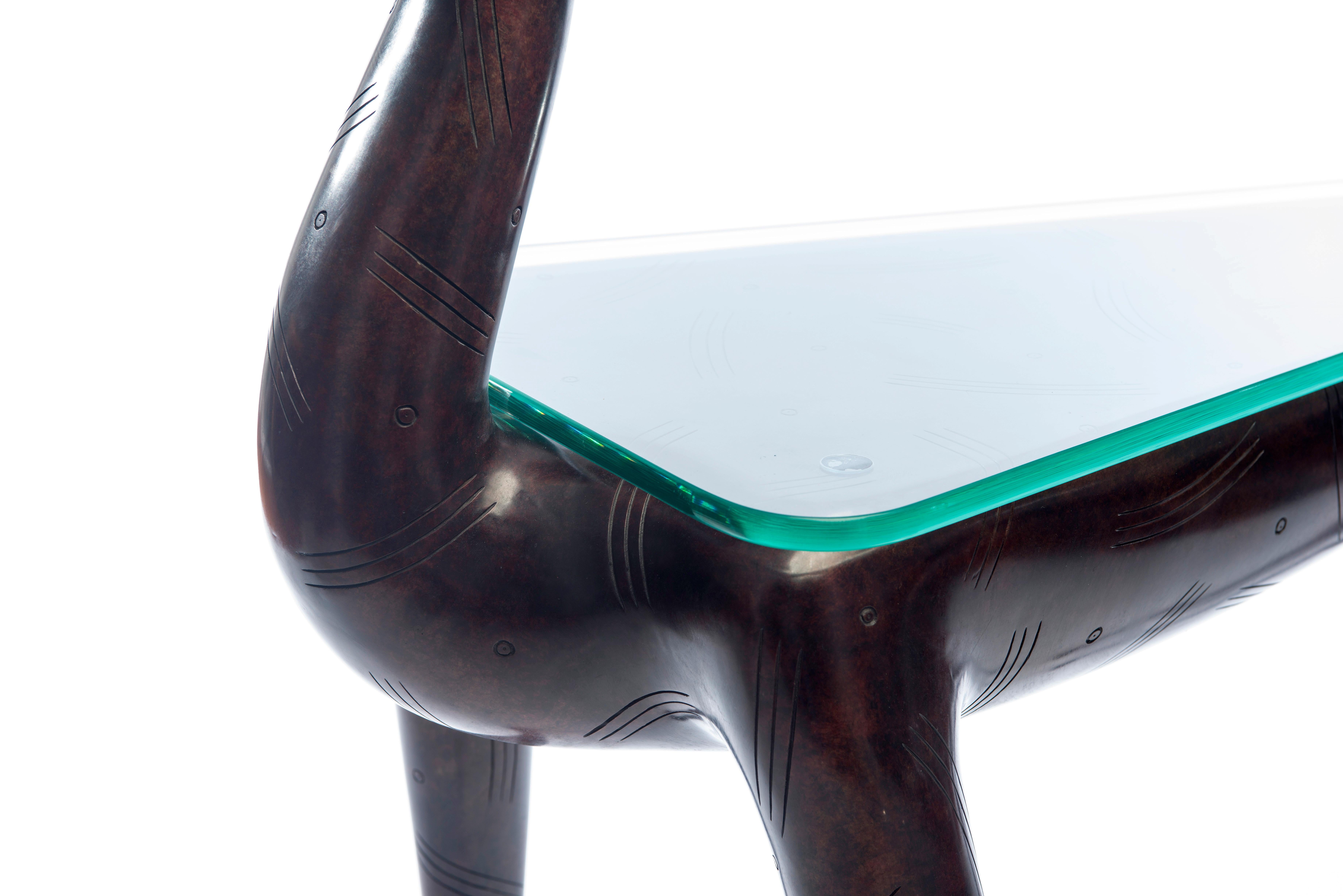 Bronze Table Lynx en vente