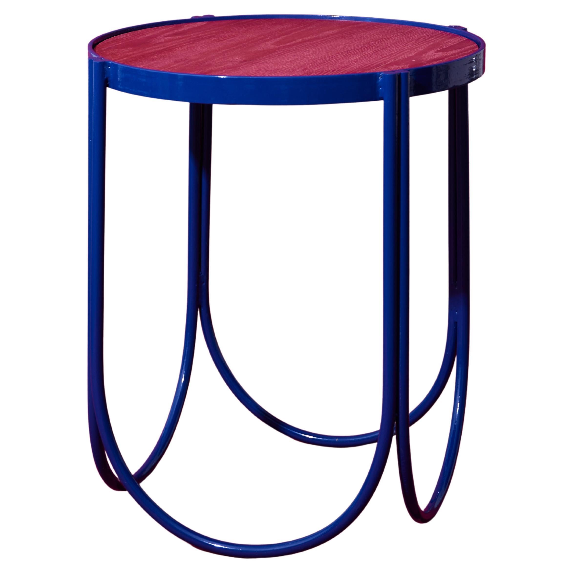 Lyo Round Side Table by Alan Gerardo For Sale