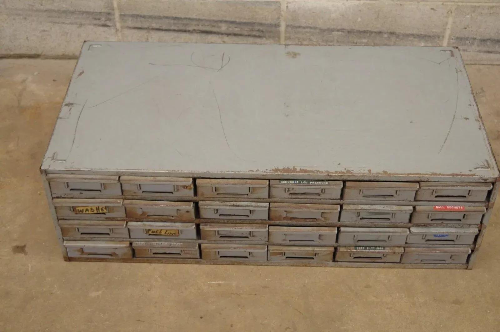 Lyon 24 Cajones Acero Metal Industrial Armario Organizador de Piezas de Herramientas (B) Desconocido en venta