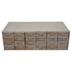 Lyon 24 Drawer Steel Metal Industrial Storage Tool Parts Cabinet Organizer (B)