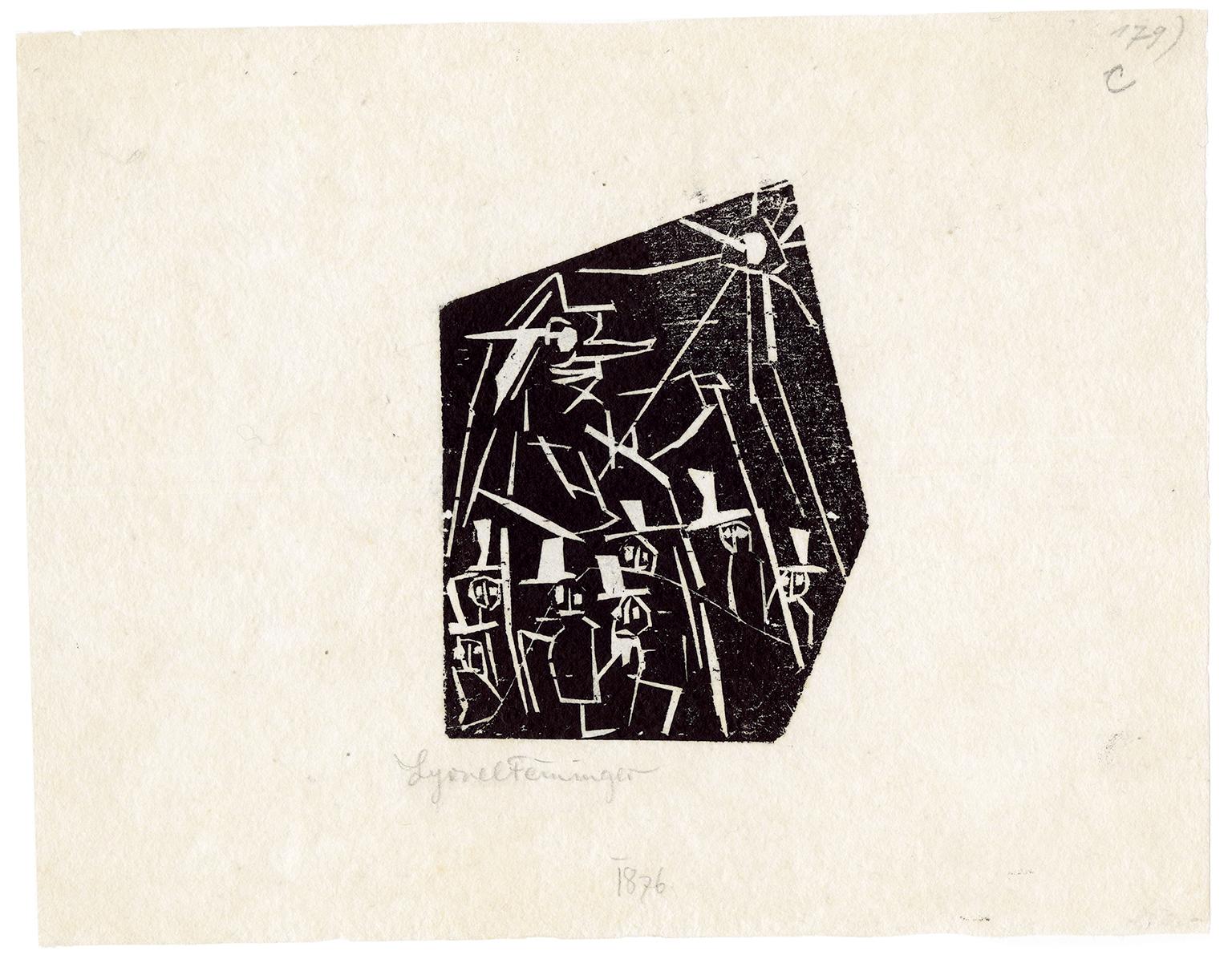 'Da - Da I' — German Expressionism, Rare - Print by Lyonel Feininger