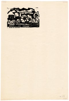 'Little Locomotive' – Artist's Personal Letterhead, Bauhaus Modernism