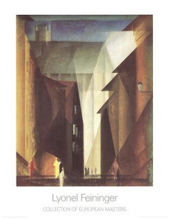 Lyonel Feininger 'Church's view' 1988- Vintage By