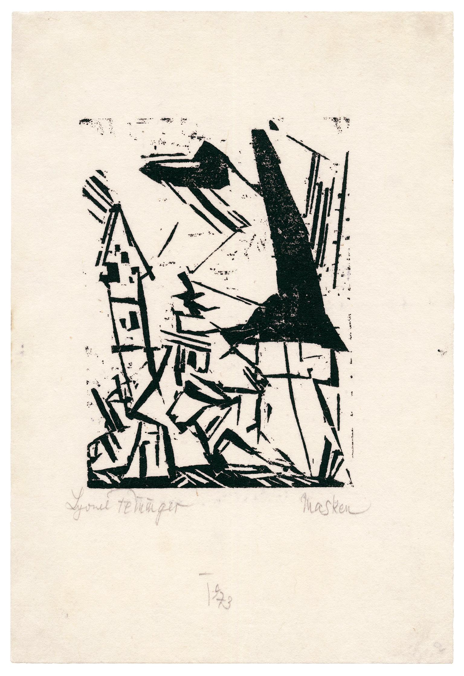 'Masken (Masks)' — German Expressionism, Bauhaus - Print by Lyonel Feininger