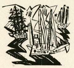 Antique Ships (Three Sailing Ships)