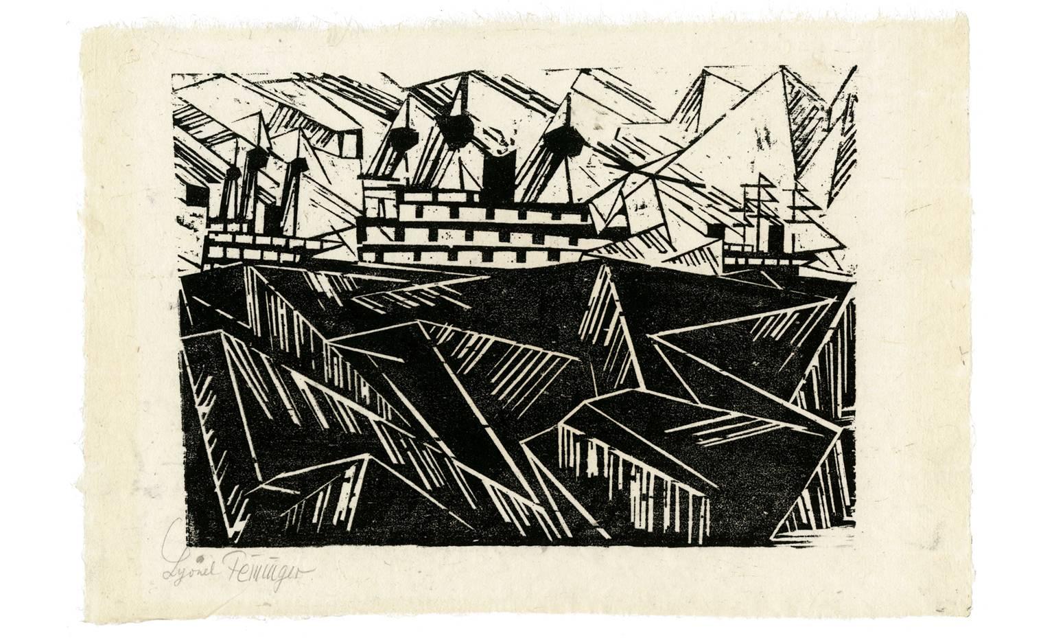 Warfleet, 1 ( Kriegsflotte, 1) - Print by Lyonel Feininger