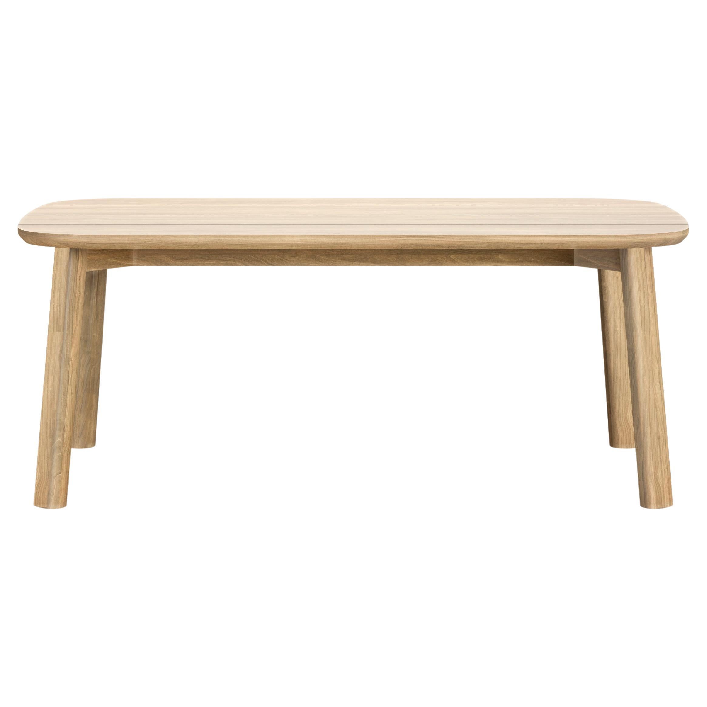 Lyora 190 FSC Teak Wood Oblong Dining Table For Six by SNOC