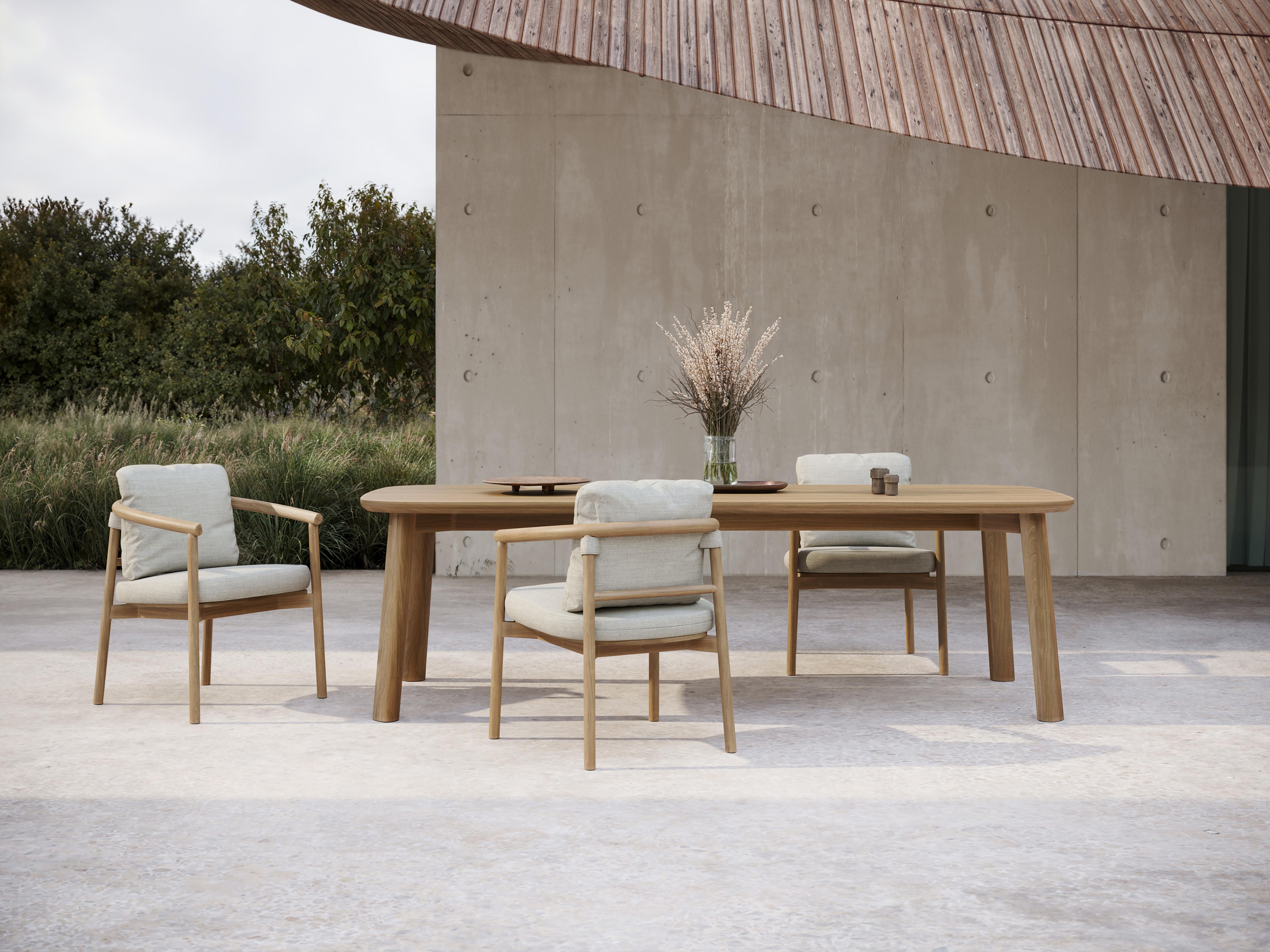 Turkish Lyora 250 FSC Teak Wood Oblong Dining Table For Eight by SNOC For Sale