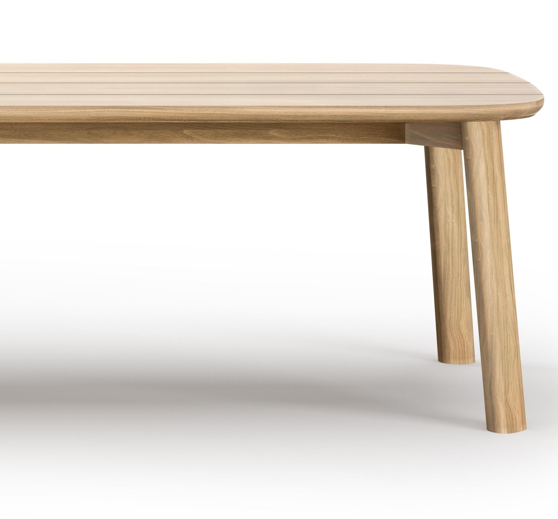 Lyora 250 FSC Teak Wood Oblong Dining Table For Eight by SNOC In New Condition For Sale In Geneve, CH