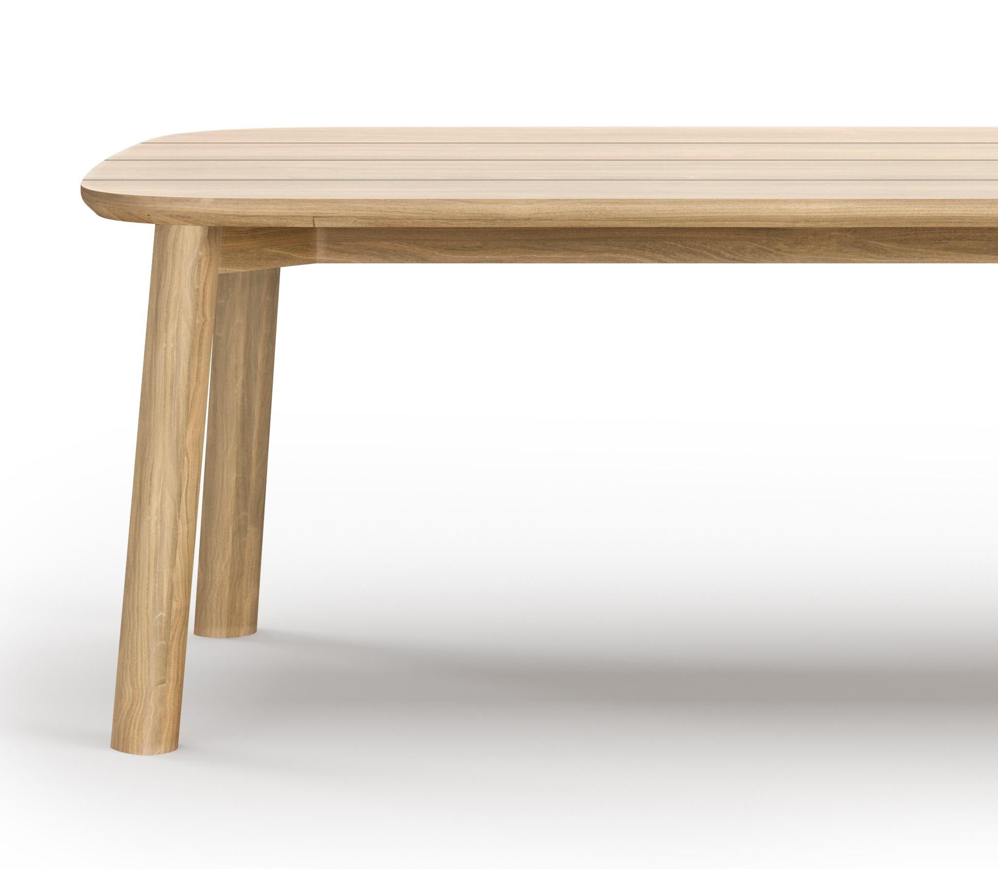 Contemporary Lyora 250 FSC Teak Wood Oblong Dining Table For Eight by SNOC For Sale