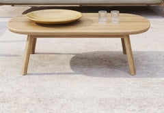 Lyora FSC Teak Wood Oblong Low Coffee Table by SNOC