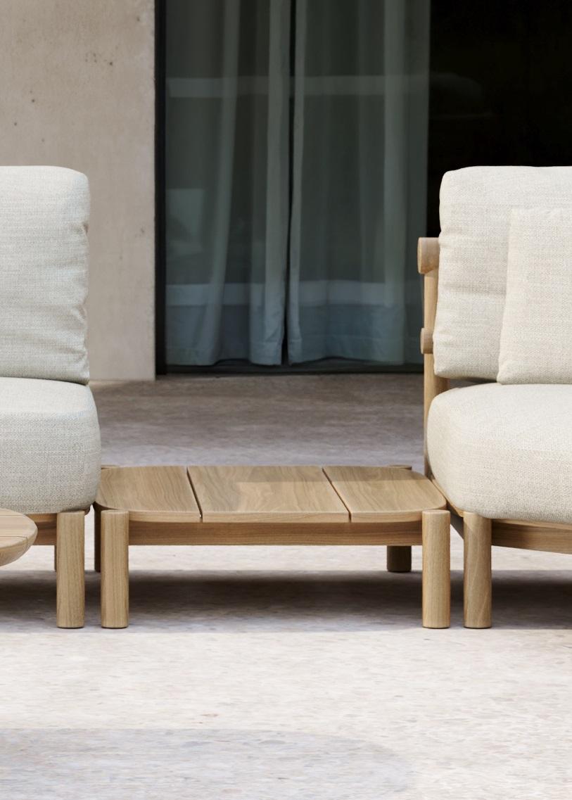 Lyora FSC Teak Wood Rectangular Low Modular Coffee Table by SNOC
Dimensions: D 83 x W 65 x H 20,5 cm.
Materials: Teak wood.

A delicate mid-century style, tempered by contemporary and eclectic incursions to create an elegant, but never flashy