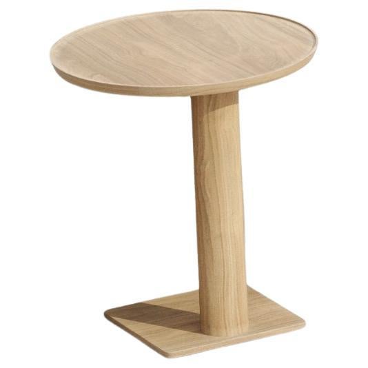 Lyora FSC Teak Wood Round Side Coffee Table by SNOC