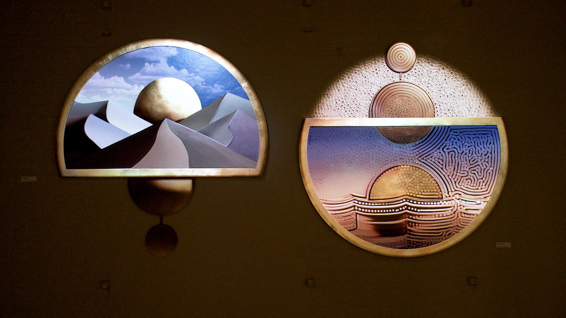 As Above So Below II Quadro con cornice ad olio + Mappatura per proiezione di Lyora Pissarro 11