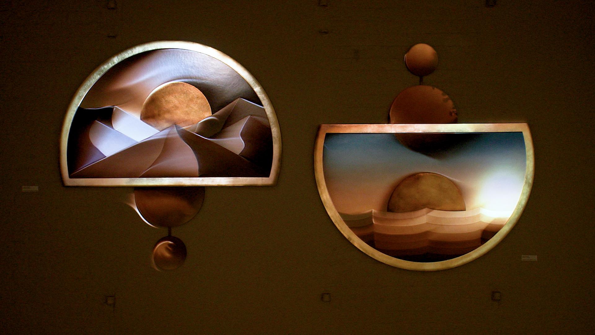 As Above So Below II Quadro con cornice ad olio + Mappatura per proiezione di Lyora Pissarro 9