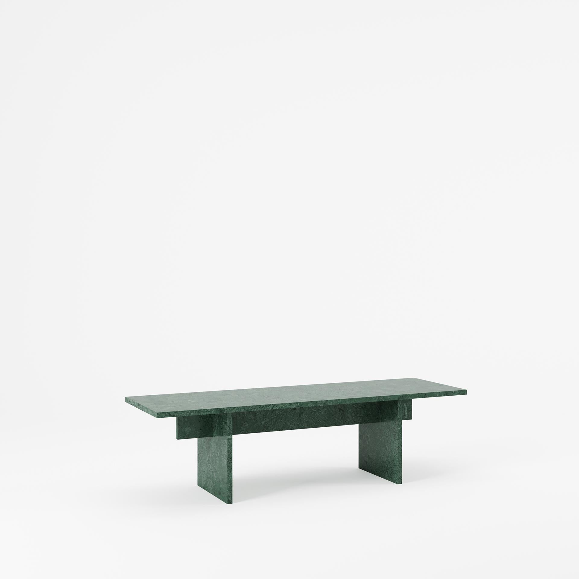 Minimaliste Table basse Lyra en Verde Guatemala en vente