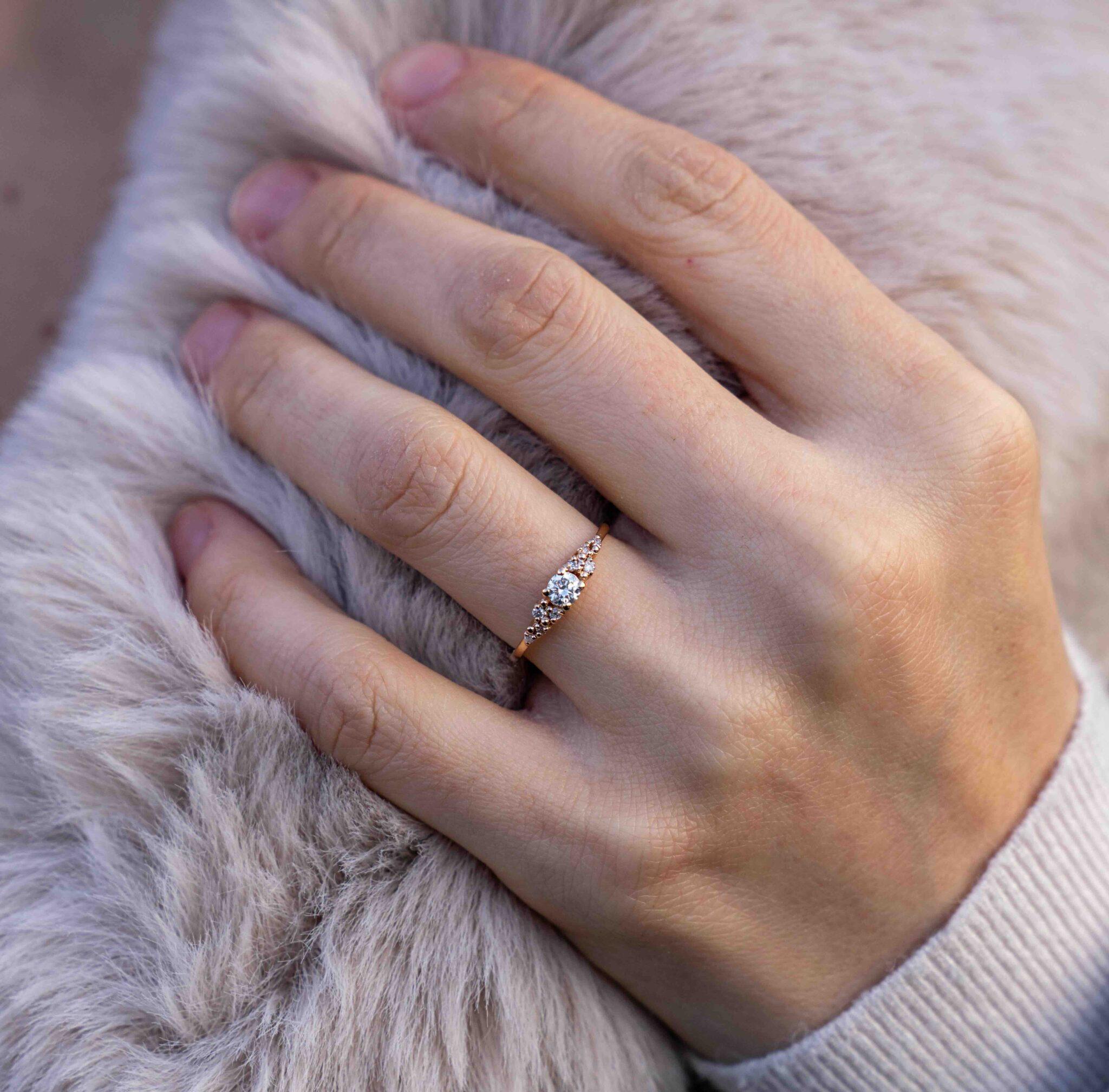 For Sale:  Lyra Diamond Engagement Ring 2