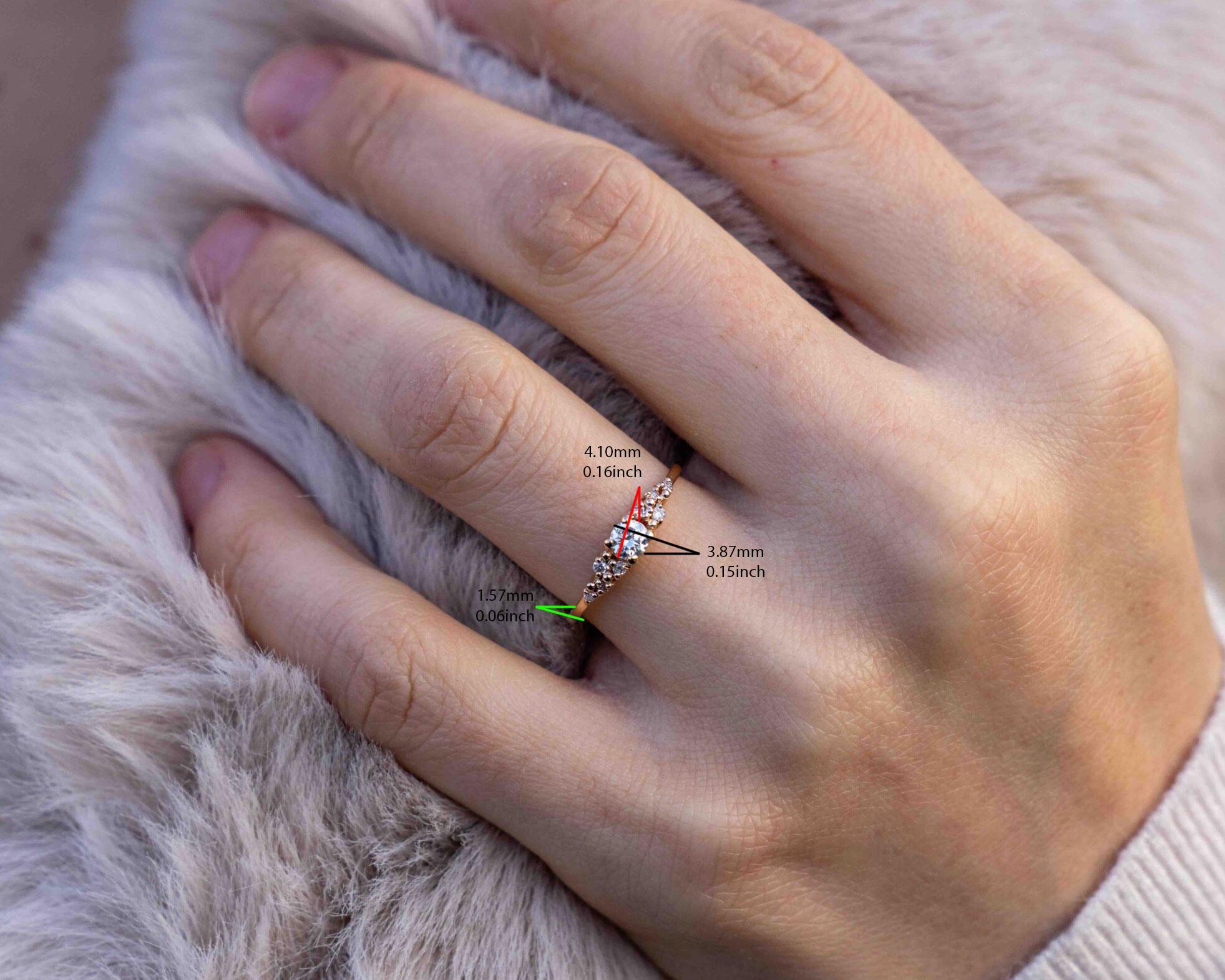 For Sale:  Lyra Diamond Engagement Ring 5