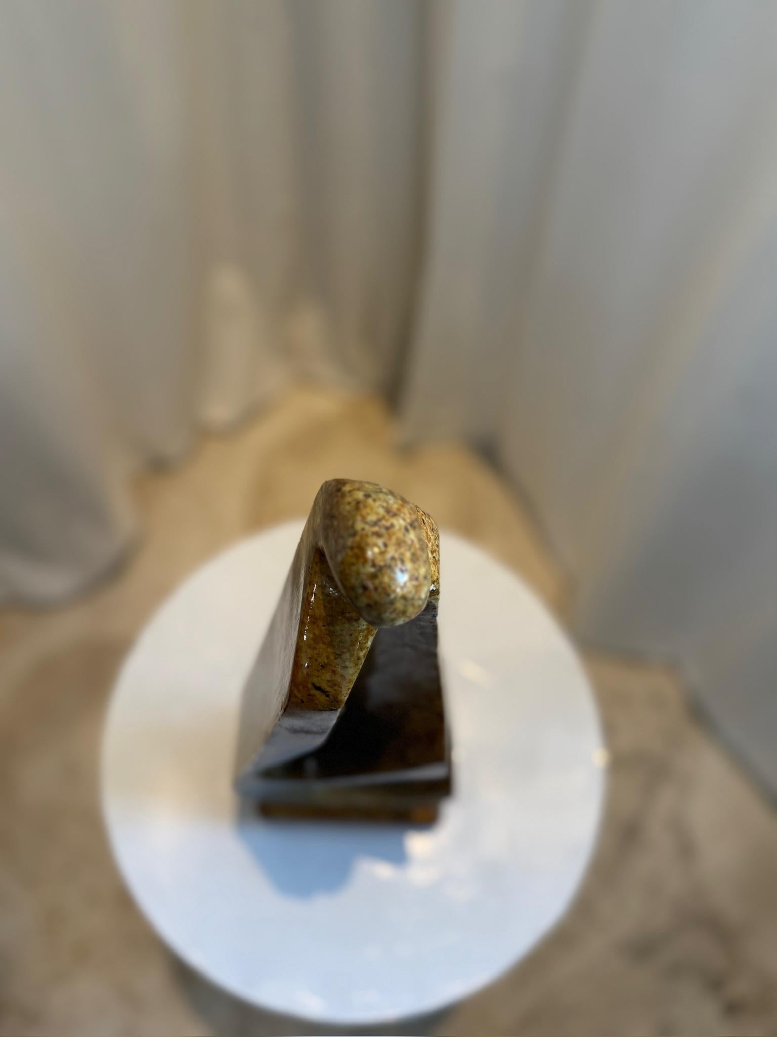 Lyra Mid-Century Modern Large Soapstone Sculpture - Signed by Marco Lyra For Sale 1