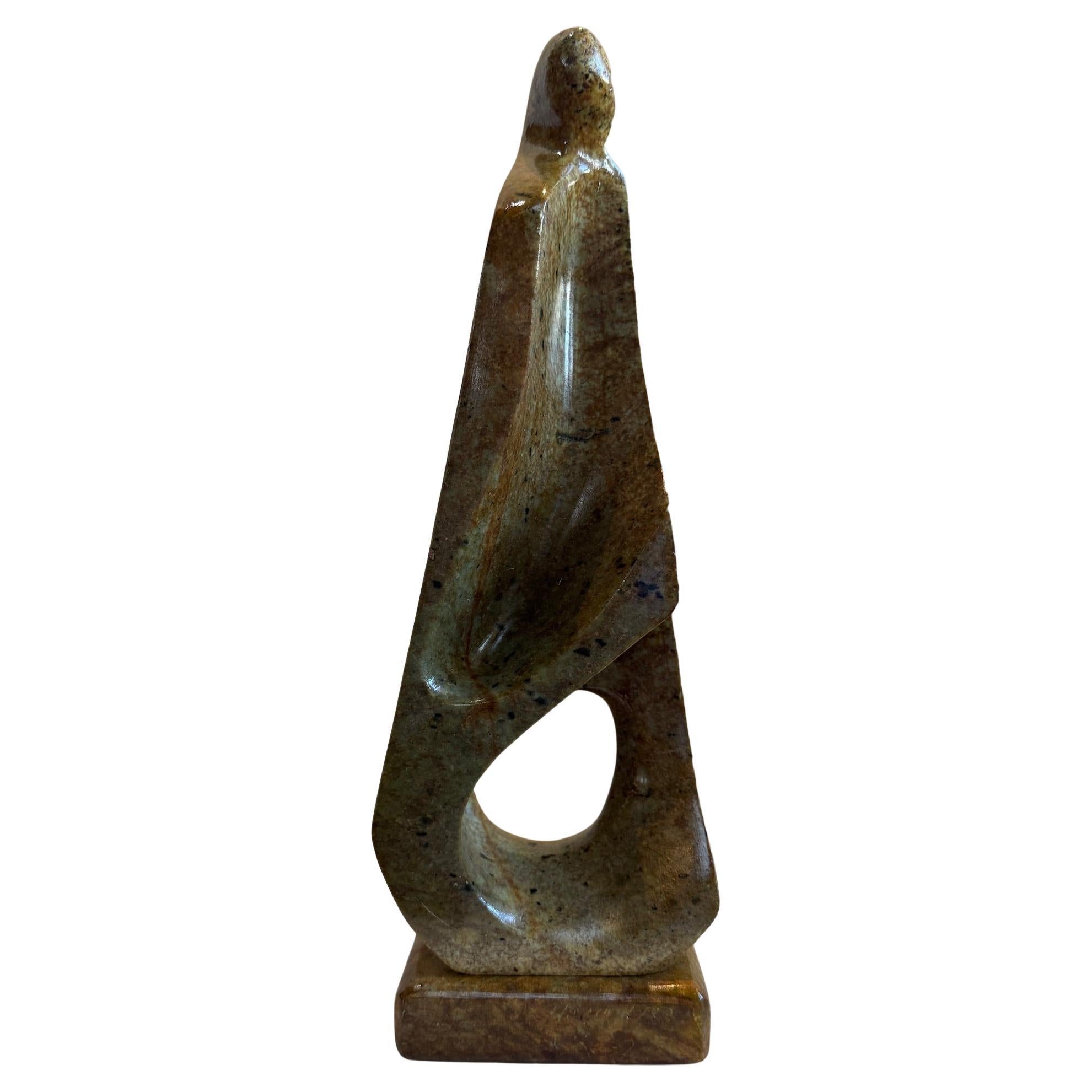 Scultura in pietra ollare di grandi dimensioni Lyra Mid-Century Modern - Firmata da Marco Lyra